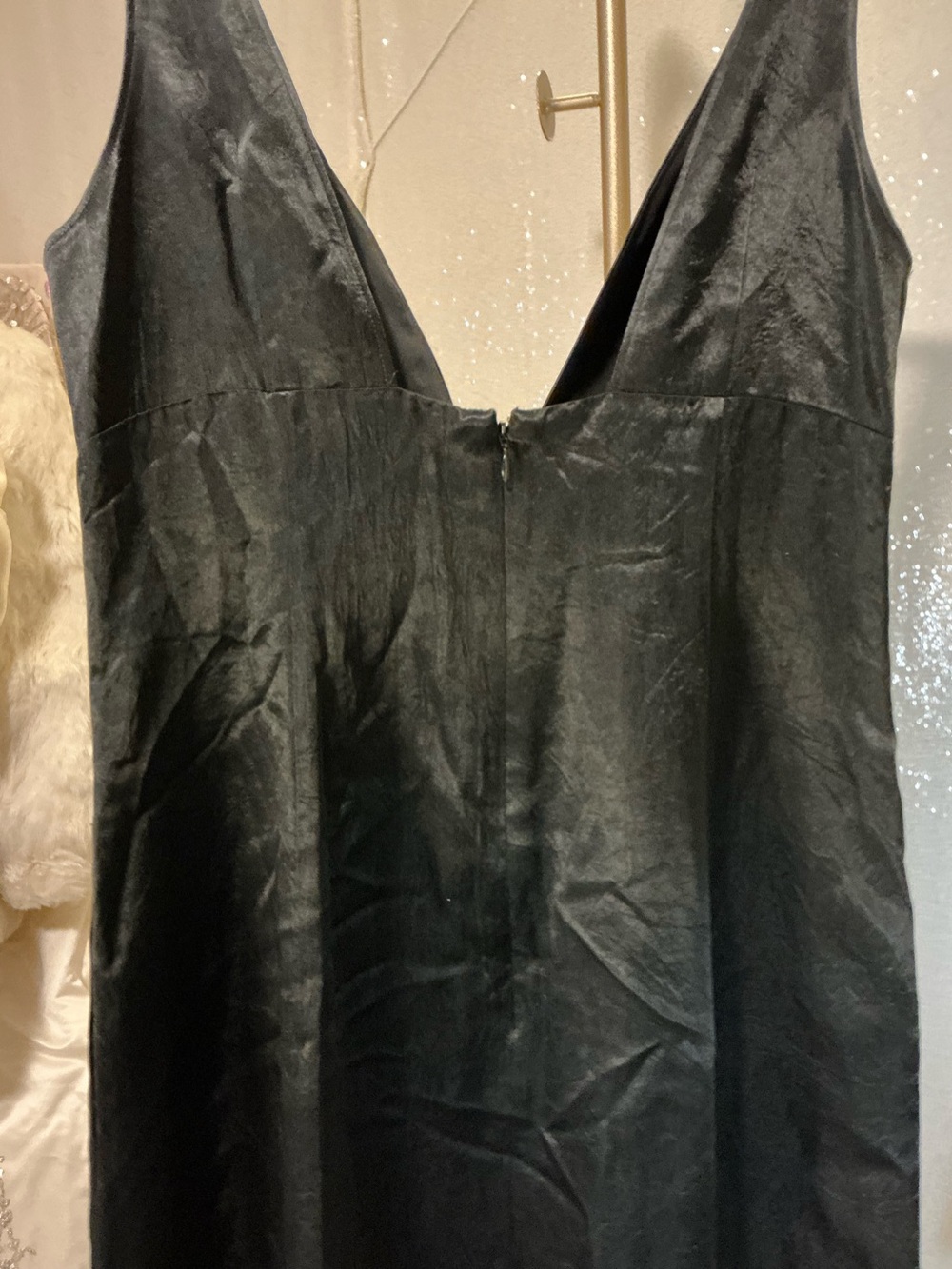 NWT J. Crew Size 8 Black Satin V-Neck Evening Gown - Picture 9 of 9